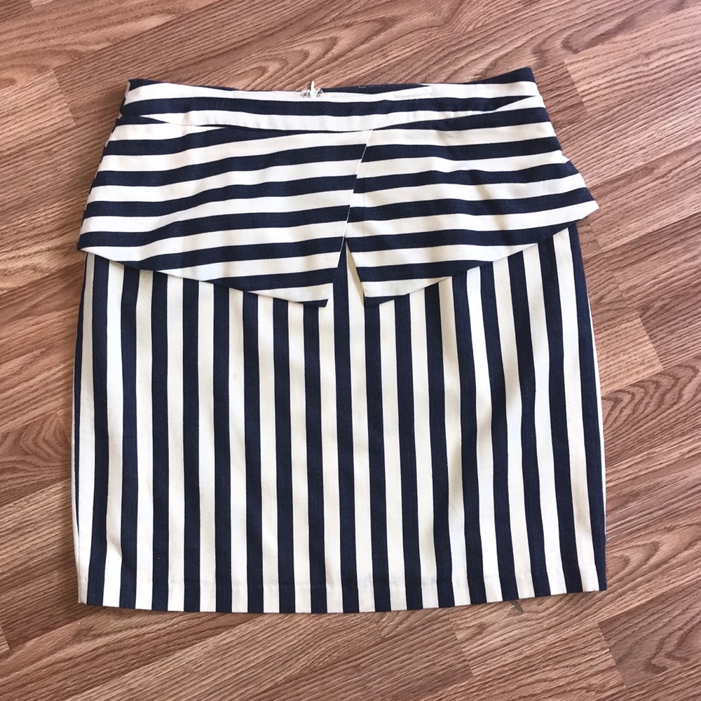 Cremiux Striped Peplum
